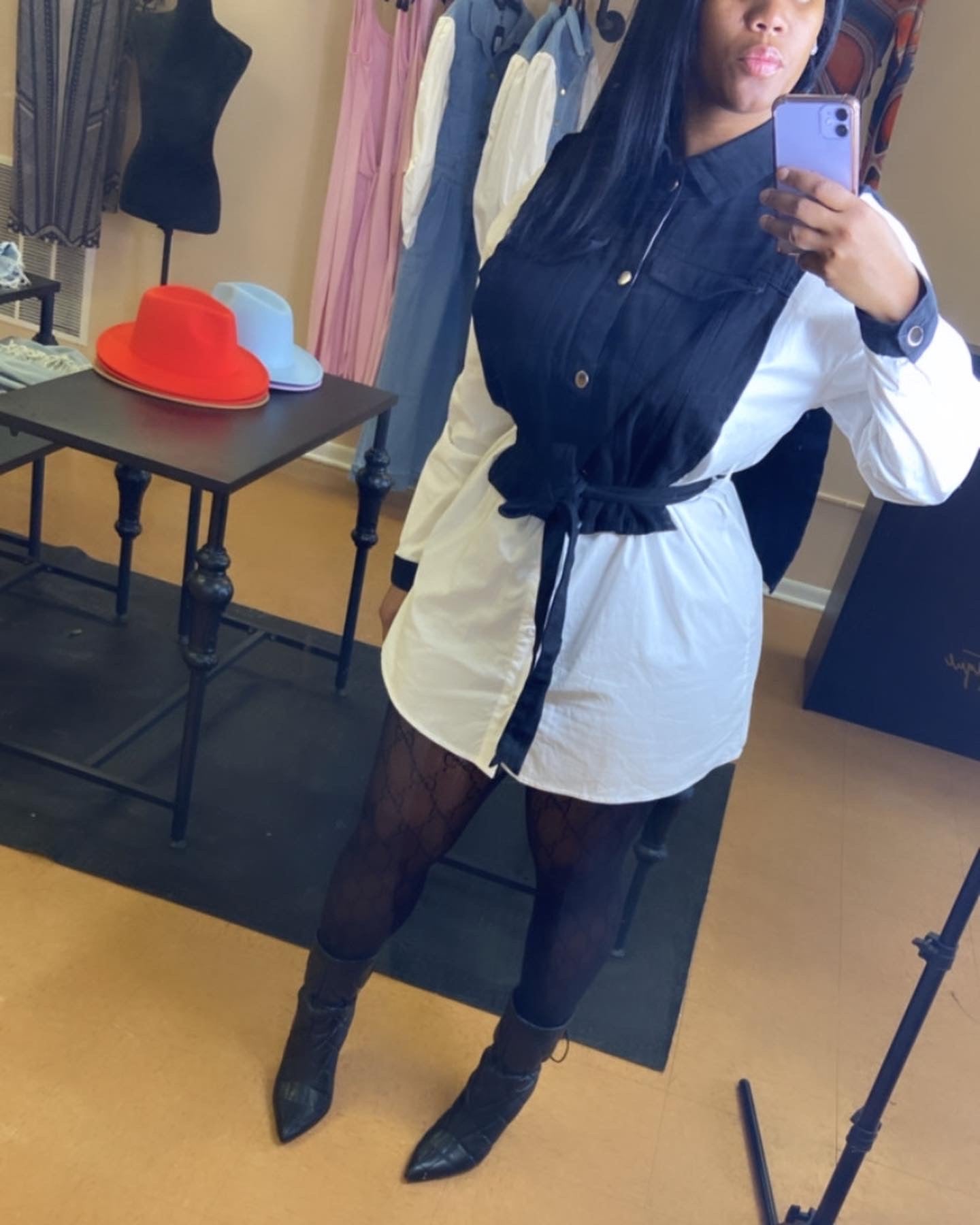 Perfect weather shirt dress